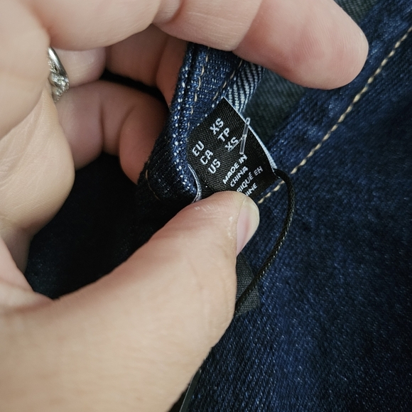 Elegant Navy Denim Mini Dress - Picture 5 of 7